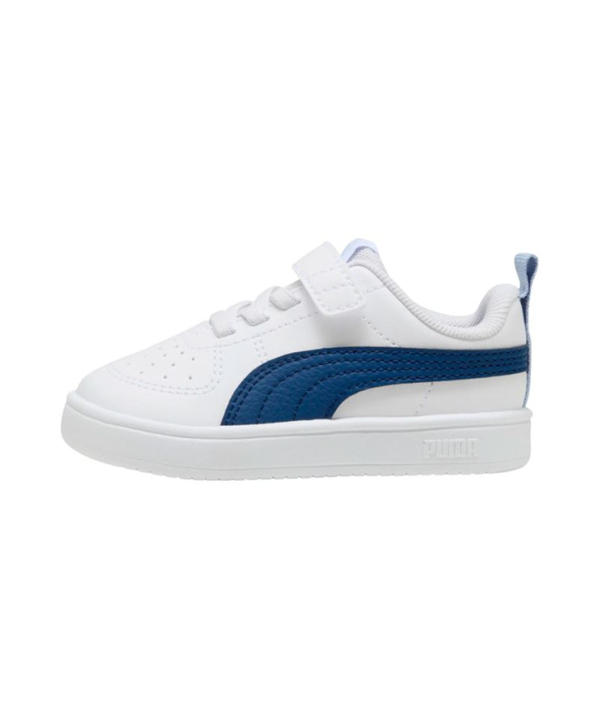 Zapatillas Puma Rickie Ac+ Inf, White-Blue, Niño