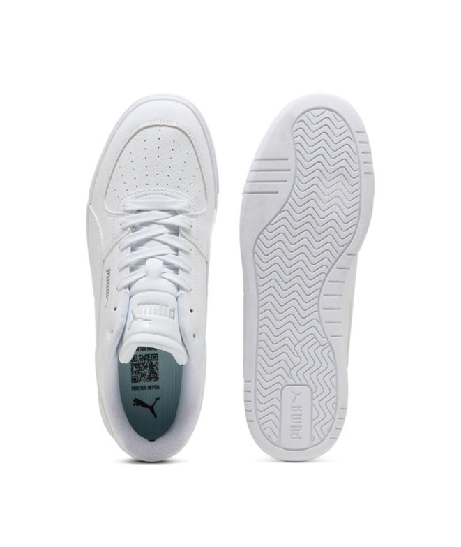 Zapatillas Puma Caven Iii, White- Silve, Hombre