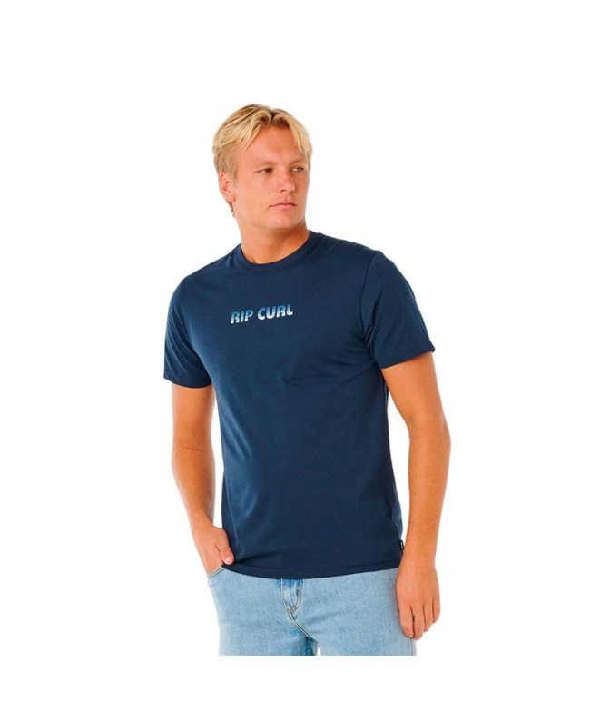 T-shirt bleu marine Rip Curl Big Mumma Icon Homme