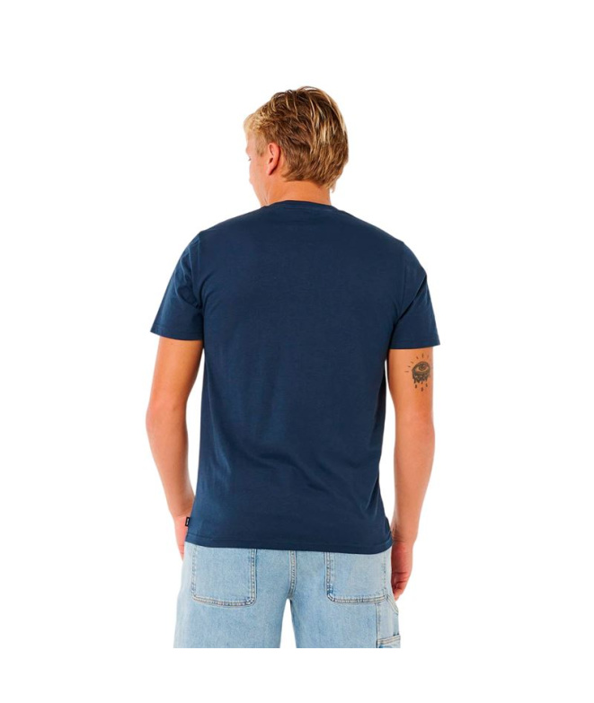 T-shirt bleu marine Rip Curl Big Mumma Icon Homme