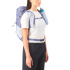 Mochila Montanha feminina Salomon Aerotrek 18, cor Garça/Céu Cósmico/Branca