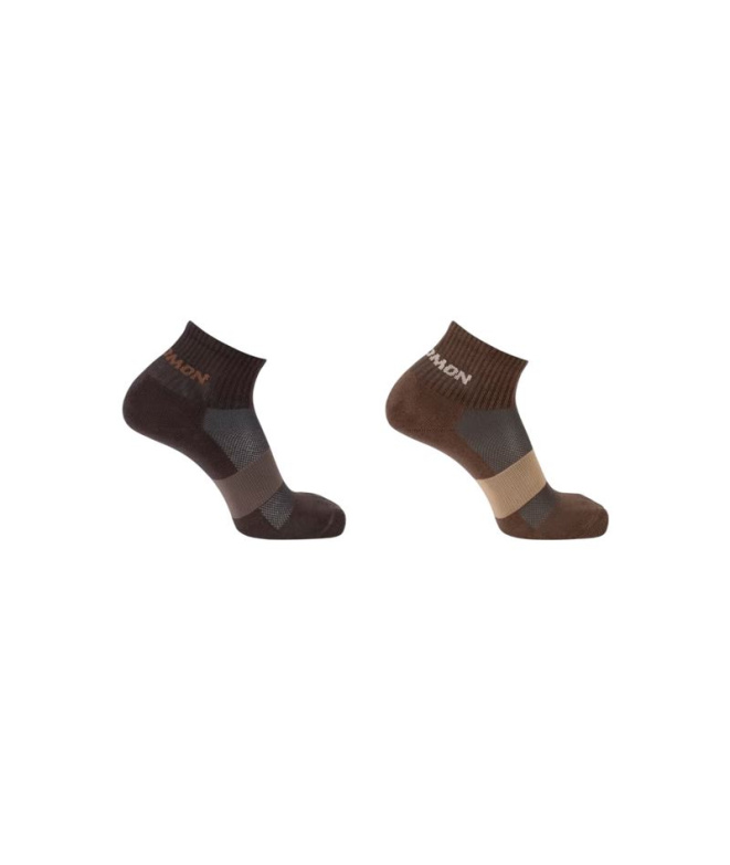 Meias Salomon Evasion Ankle Montanha Pack com 2...