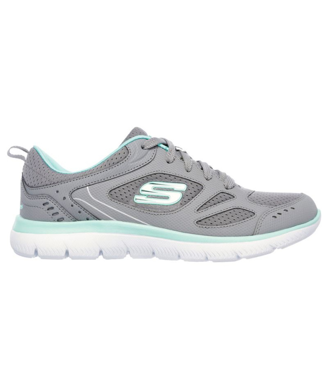 Zapatillas Skechers Summits-Suited Mujer Gray...