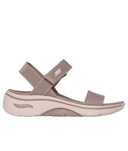 Sandales Skechers Go Walk Arch Fit 2.0 Femme couleur taupe