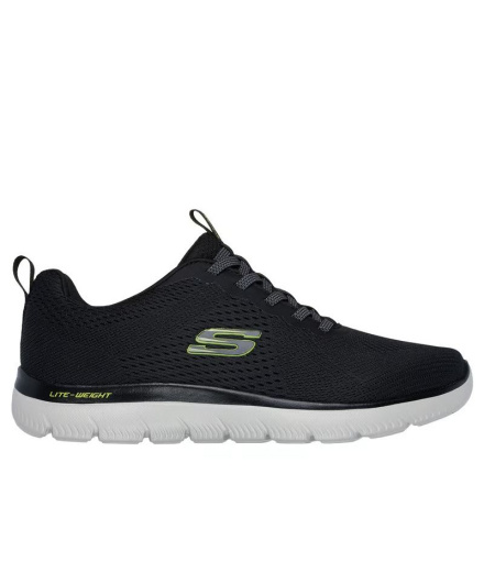 Skechers Summits - Chaussures Homme Eckler, maille noire...