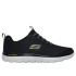Sapatilhas Homem Skechers Summits - Eckler, em mesh preto com detalhes em verde limão.