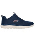 Chaussures Skechers Summits - Modèle Eckler Homme maille bleu marine/bordures orange