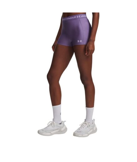 Pantalons Fitness court Under Armour Heatgear Femme violet