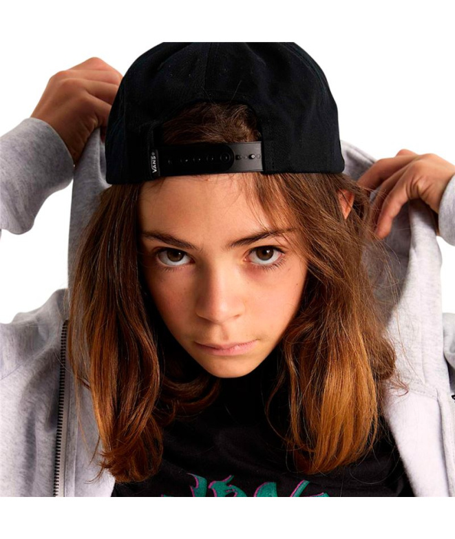 Gorra Vans Drop V Logo Snapback Negro Infantil