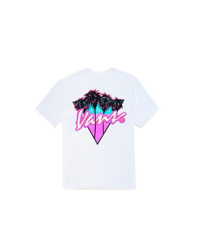 Camiseta Vans Palm Drive Ss Blanco Hombre