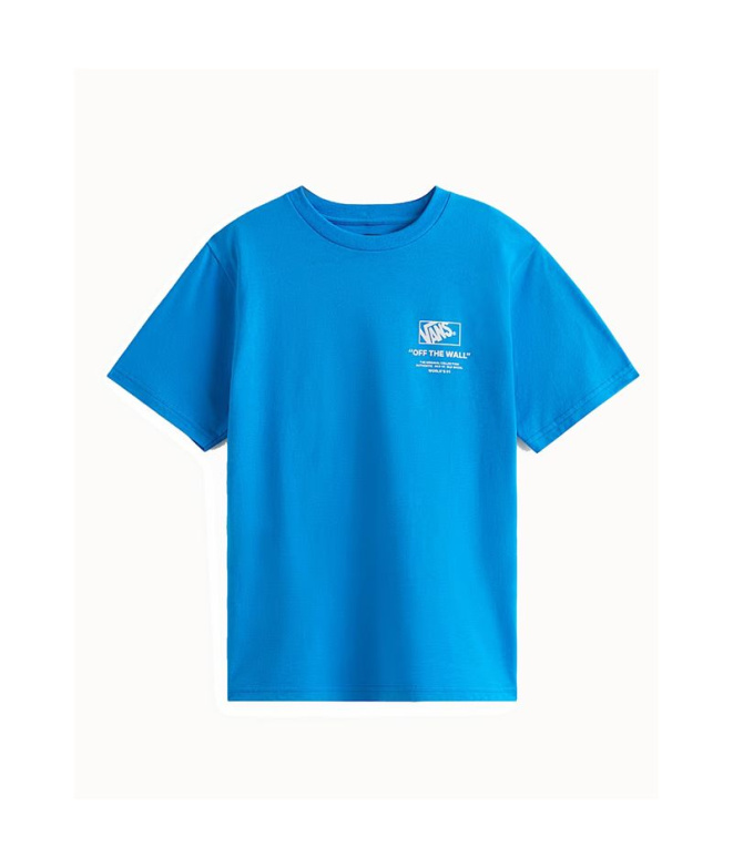 T-shirt Enfant Vans Stacked Hi SS bleu azur vif