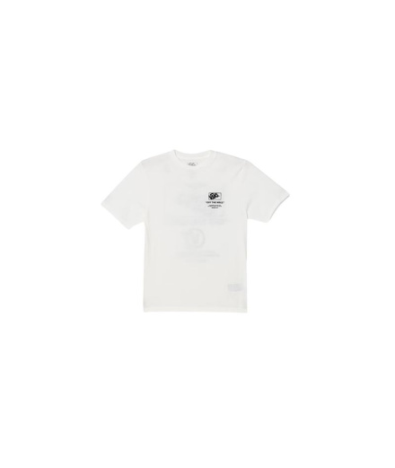 T-shirt blanc Vans Stacked Hi SS Enfant