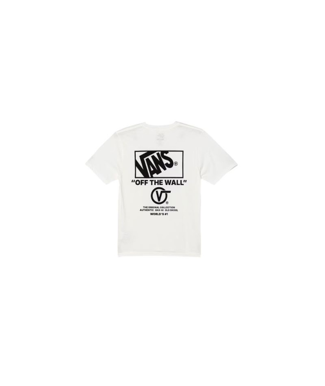 T-shirt blanc Vans Stacked Hi SS Enfant