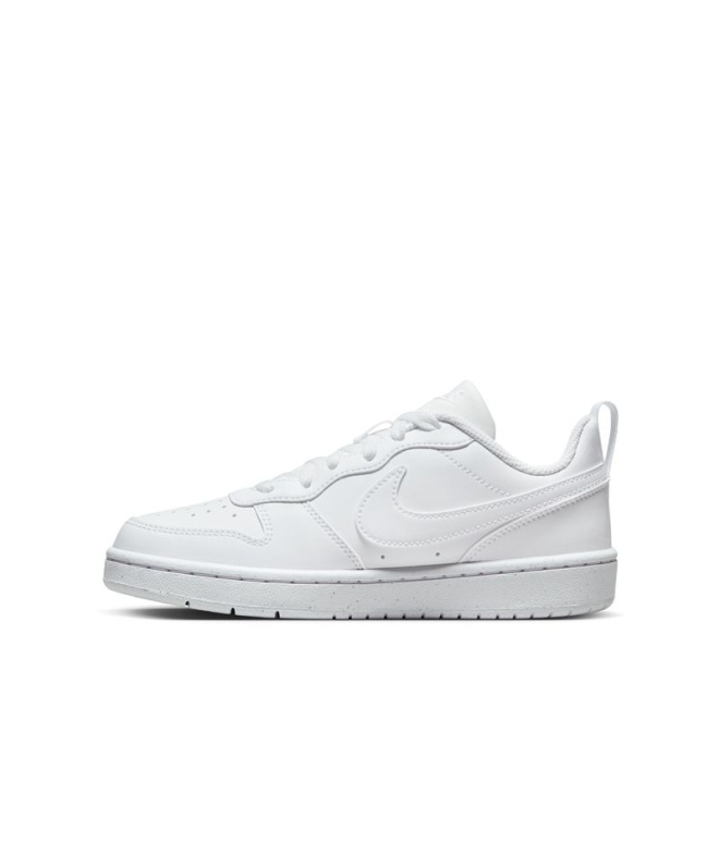Chaussures blanches Nike Court Borough Low...