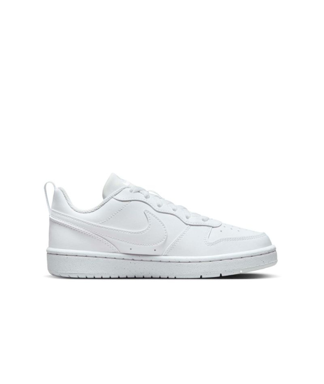 Chaussures blanches Nike Court Borough Low...
