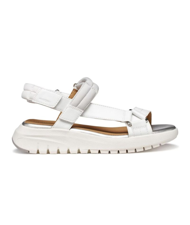 Chaussures Geox D Flextride S Femme blanc/gris...
