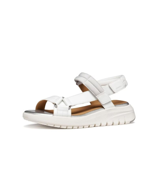 Chaussures Geox D Flextride S Femme blanc/gris...