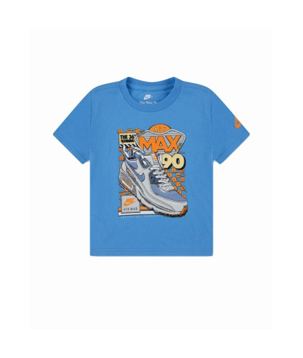 Camiseta Nike Air Max Sneaker University Blue Niño