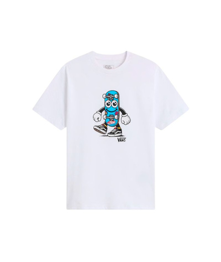 Camiseta Vans Lil Roller White Niño