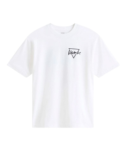 Camiseta Vans Palm Drive Ss Blanco Niño