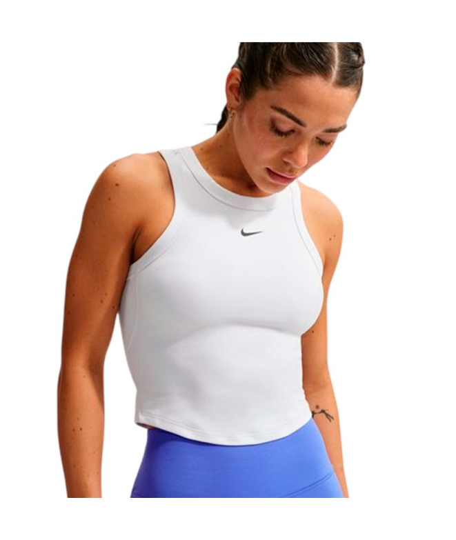 Camiseta Mulher Nike One Fitted Dri-Fit cropped...
