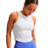 T-shirt Fitness court Nike One Fitted Dri-Fit Femme blanc