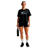 Haut T-shirt Nike Pro Dri-Fit ample à manches courtes Femme Fitness noir/gris
