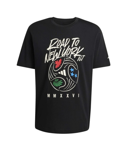 Camiseta adidas Ftb Wc Ball Hombre Negro