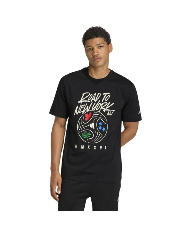 Camiseta adidas Ftb Wc Ball Hombre Negro