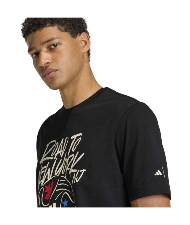 Camiseta adidas Ftb Wc Ball Hombre Negro
