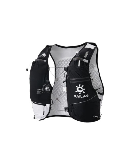 Gilet Trail Kailas Fuga Air 13 II, noir et blanc