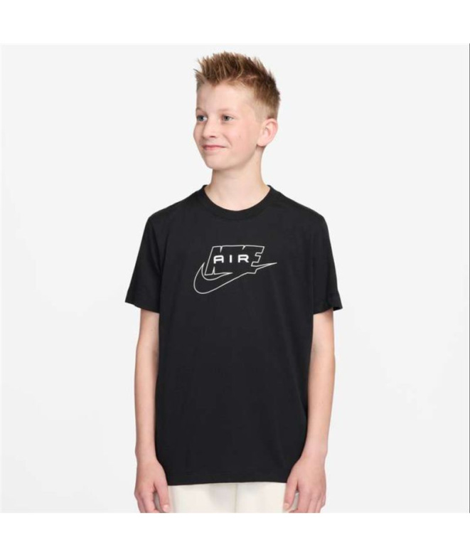 T-shirt Nike NSW Air Enfant , noir/gris