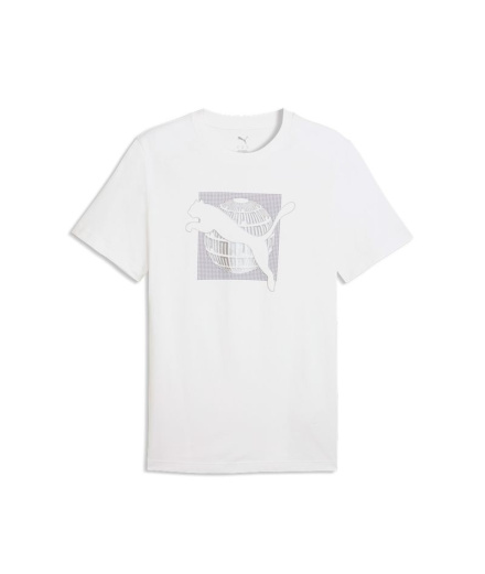 T-shirt Puma Graphic Foil, blanc, Homme