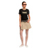 Camiseta Puma Ess Logo Lab Metallic, Preta, Mulher