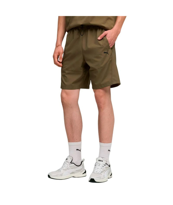 Pantalon cargo tissé Puma Tech, vert loden, Homme