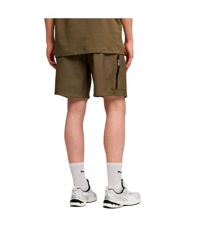 Pantalon cargo tissé Puma Tech, vert loden, Homme