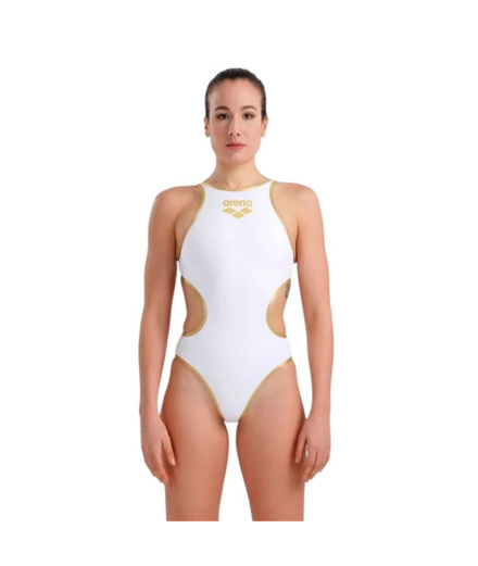 Natação Mulher Arena One Biglogo Fato de banho dourado