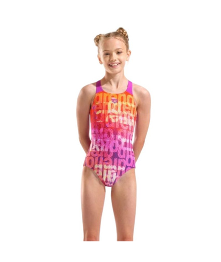 Maillot de bain multicolore Arena Natation Enfant rose /...