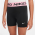 Malhas Nike Pro Fitness Menina preto/cinza