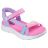 Sandálias Skechers Go Walk Flex - Modelo Slip In Menina em Tela Multicor