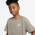 Camiseta infantil Nike Sportswear marrom