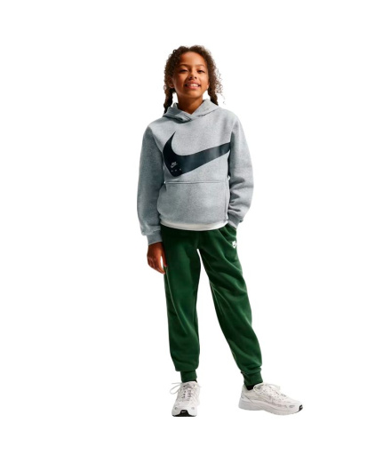 Sweat Nike Sportswear Club Enfant - Gris chiné foncé/Noir