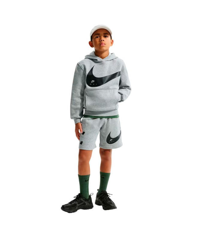 Sweat Nike Sportswear Club Enfant - Gris chiné...