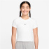 Camiseta Nike G Nsw Mod Crp Rib Slim Akf Niña Blanco