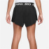 Calça Fitness Nike Pro Dri-Fit 2 em 1 Menina preta.