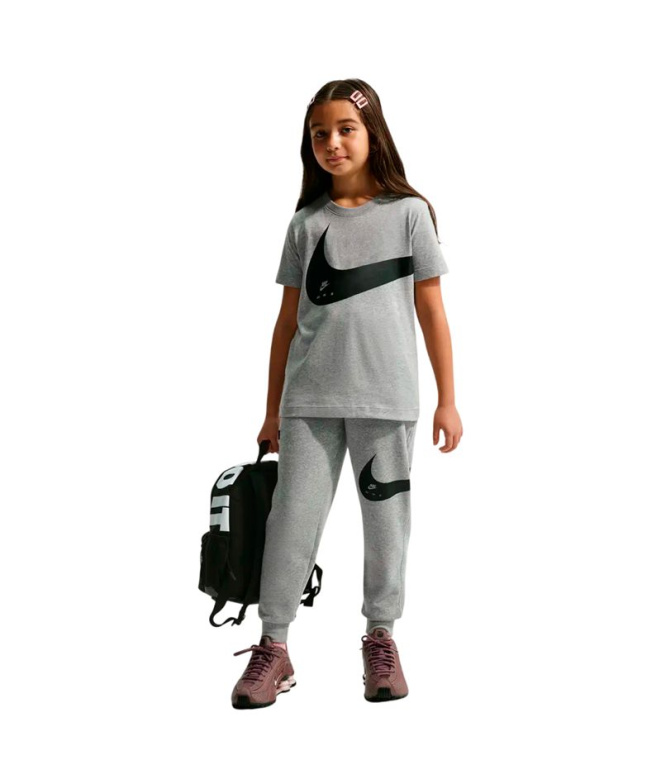 Camiseta Infantil Nike NSW Club Energy S26, cinza