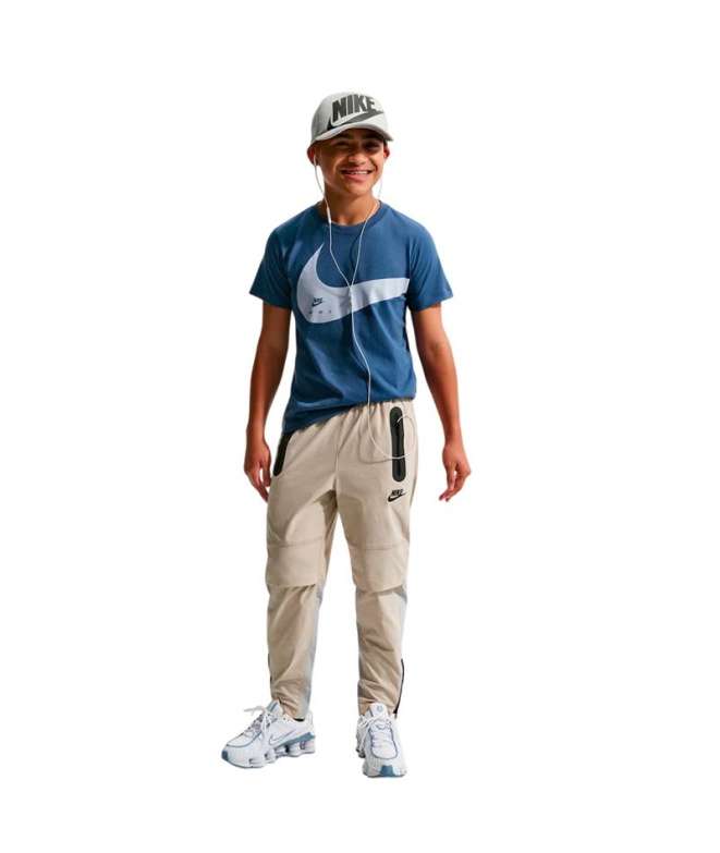 Camiseta Infantil Nike NSW Club Energy S26 azul