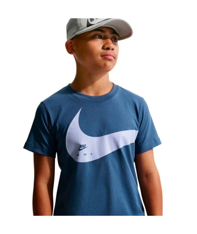 T-shirt bleu Nike NSW Club Energy S26 Enfant