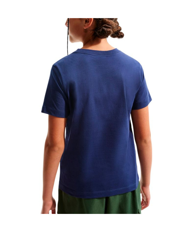 T-shirt Enfant Nike NSW Boxy Hoops bleu