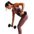 Collants Fitness Nike Pro mi-hauts Femme blancs